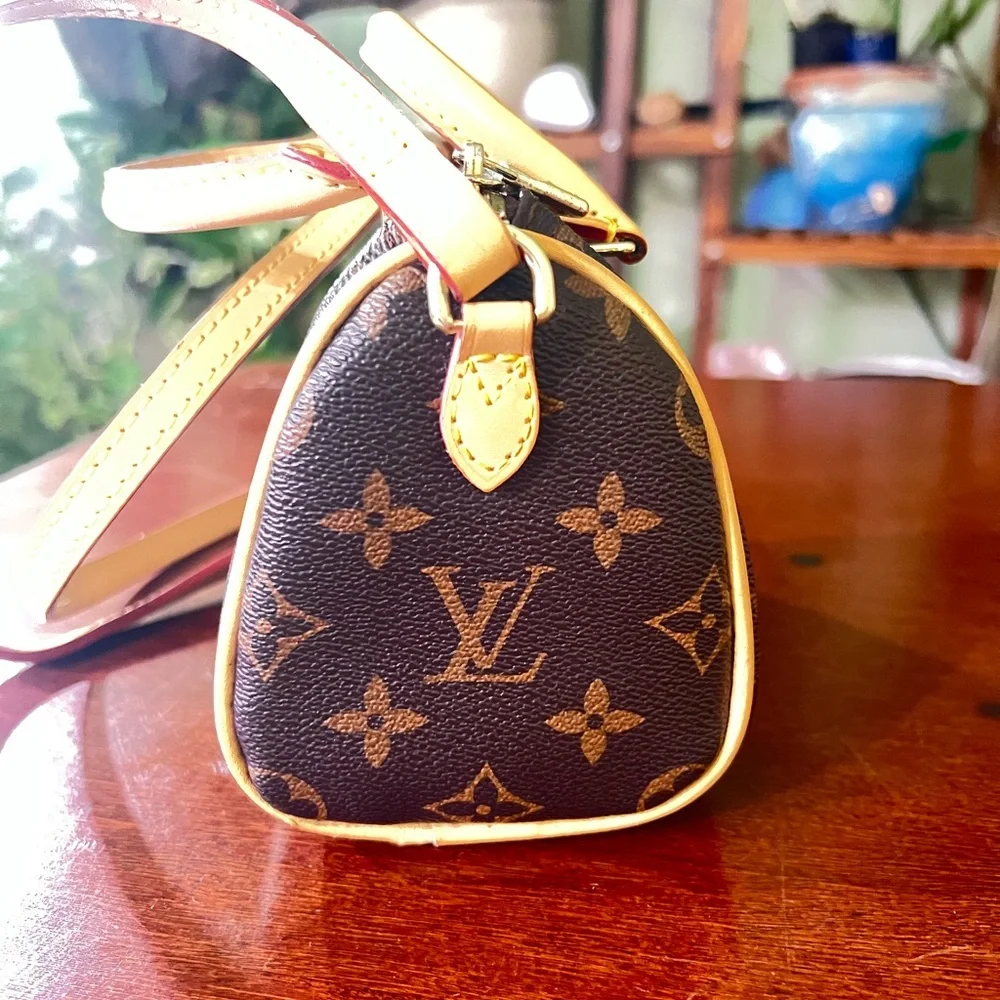 Louis Vuitton Brown and Tan Monogram Mini Bag - Picture 5 of 8